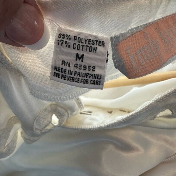 VTG Emily Daniell Ivory Nightgown Robe | Romantic Coquette, Old Hollywood Glam - Picture 8 of 11